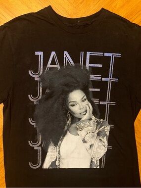 Janet Jackson Together Again 2023 Tour Black T-Shirt Women’s Size Medium